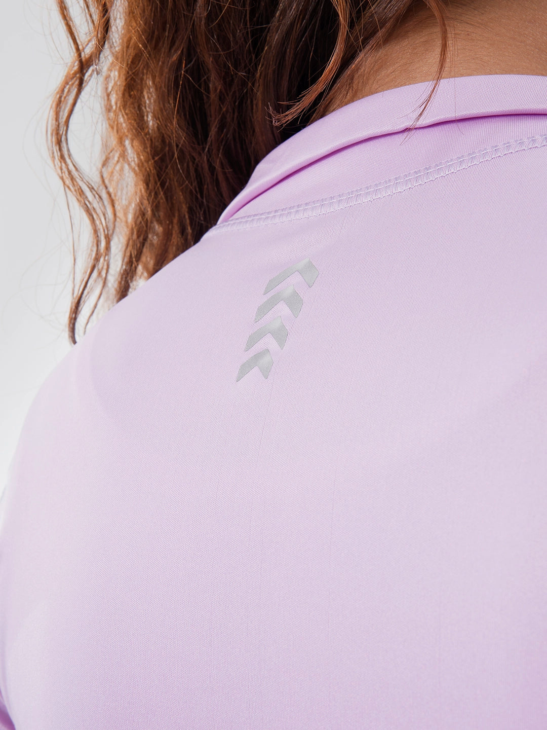 Buzo Manga Larga para running de Mujer Rolling Pro - Lila Oscuro