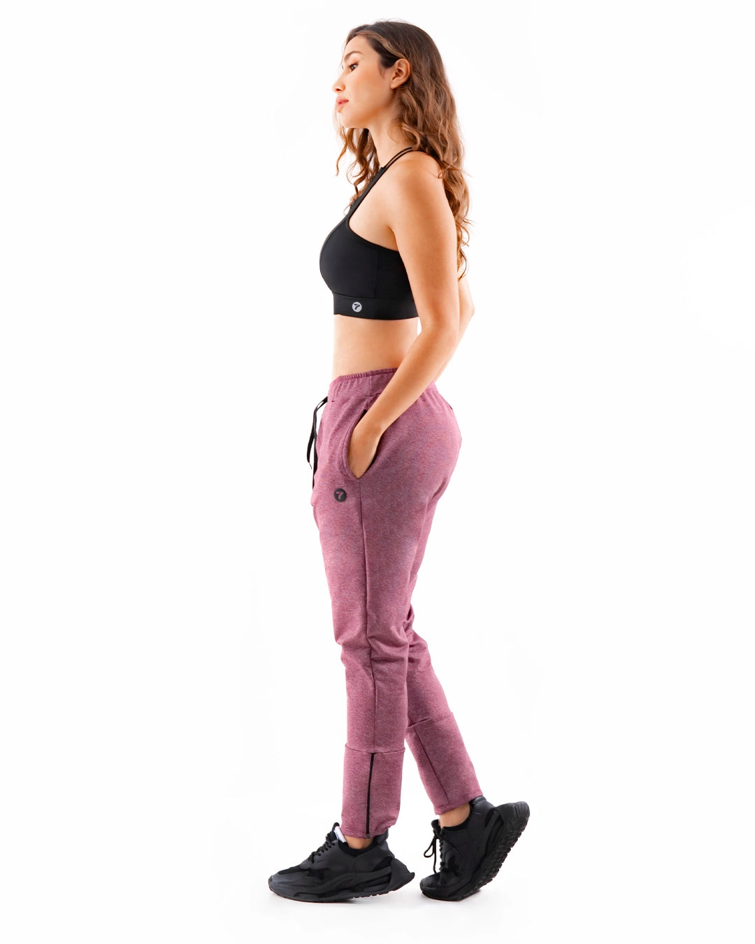 Top Deportivo de Mujer con Cierre Powerzip – Negro
