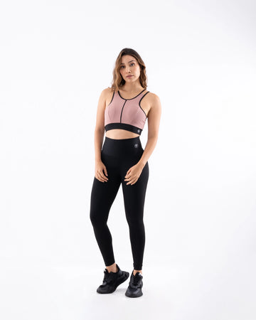 Top Deportivo de Mujer con Cierre Powerzip – Rosa Vintage