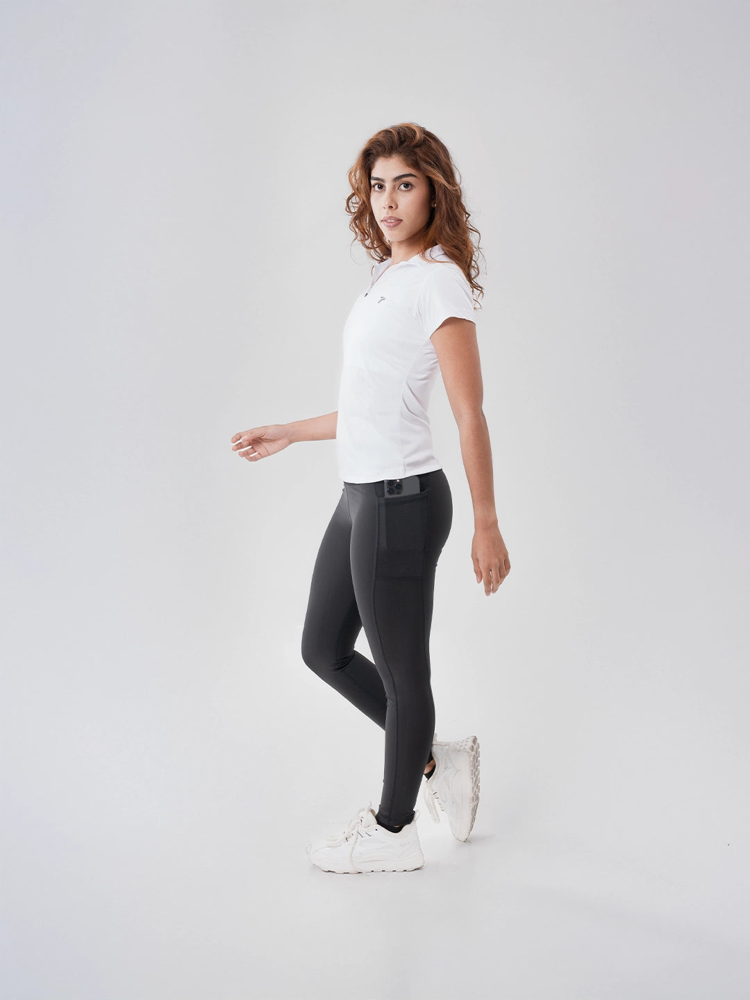 Camiseta Deportiva de Mujer Rolling - Blanco