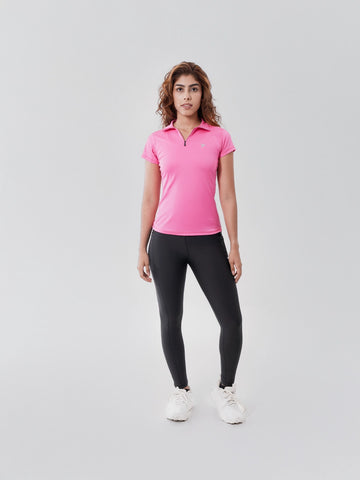 Camiseta Deportiva de Mujer Rolling - Magenta Luminoso