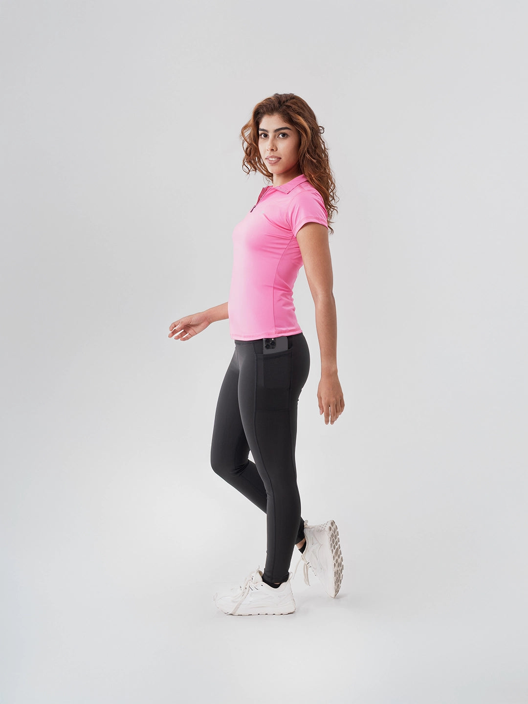 Camiseta Deportiva de Mujer Rolling - Magenta Luminoso