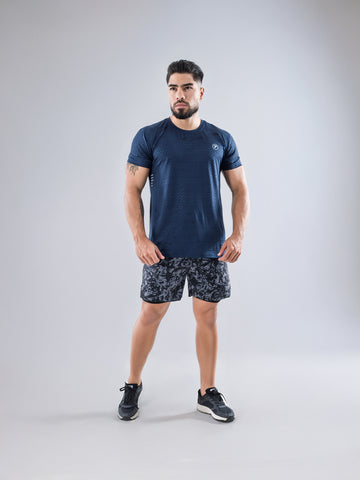 Camiseta Deportiva Quick Dry de Hombre para Running y Outdoor – Azul Turquí