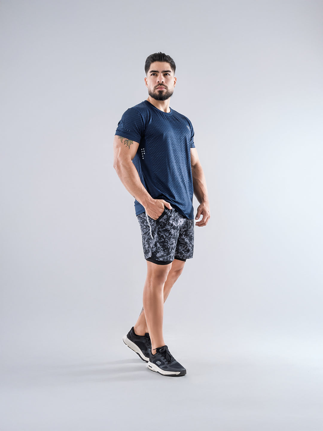 Camiseta Deportiva Quick Dry de Hombre para Running y Outdoor – Azul Turquí