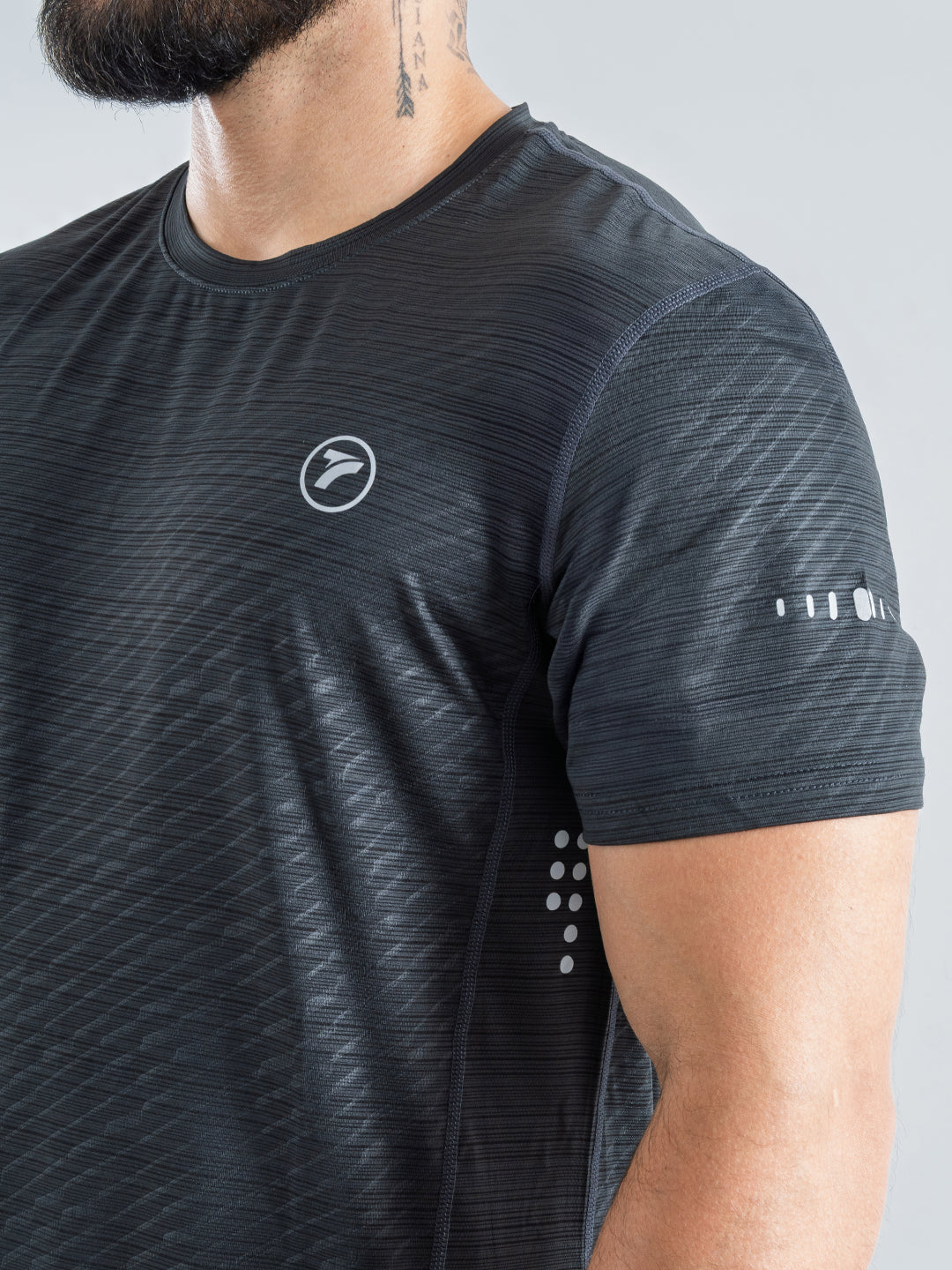 Camiseta Deportiva Quick Dry de Hombre para Running y Outdoor – Gris Oscuro