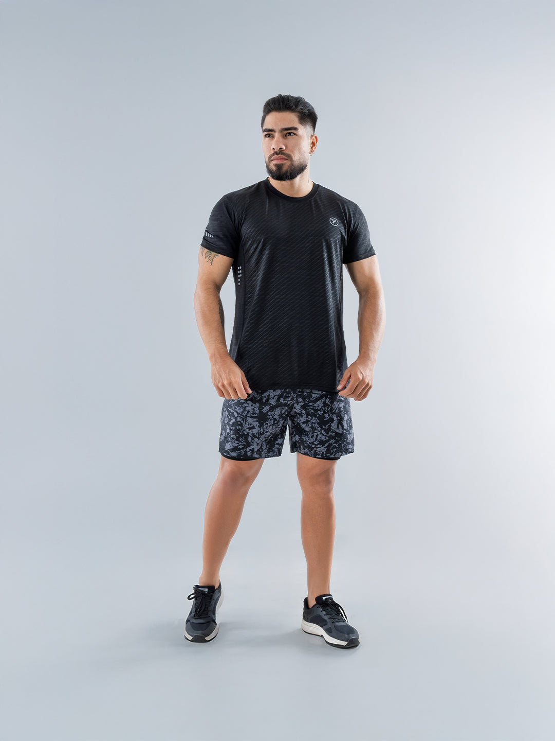 Camiseta Deportiva Quick Dry de Hombre para Running y Outdoor – Negro