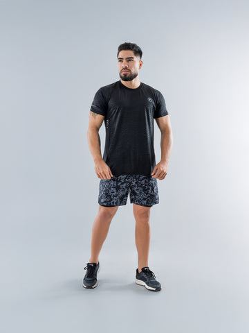 Camiseta Deportiva Quick Dry de Hombre para Running y Outdoor – Negro
