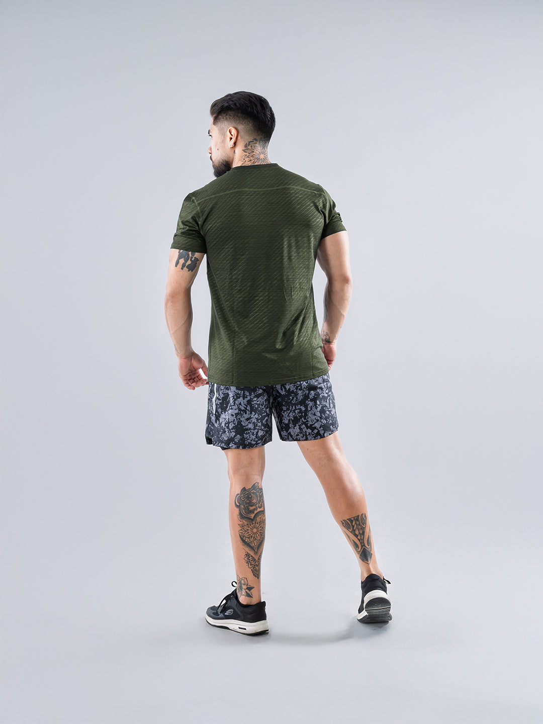 Camiseta Deportiva Quick Dry de Hombre para Running y Outdoor – Verde Militar