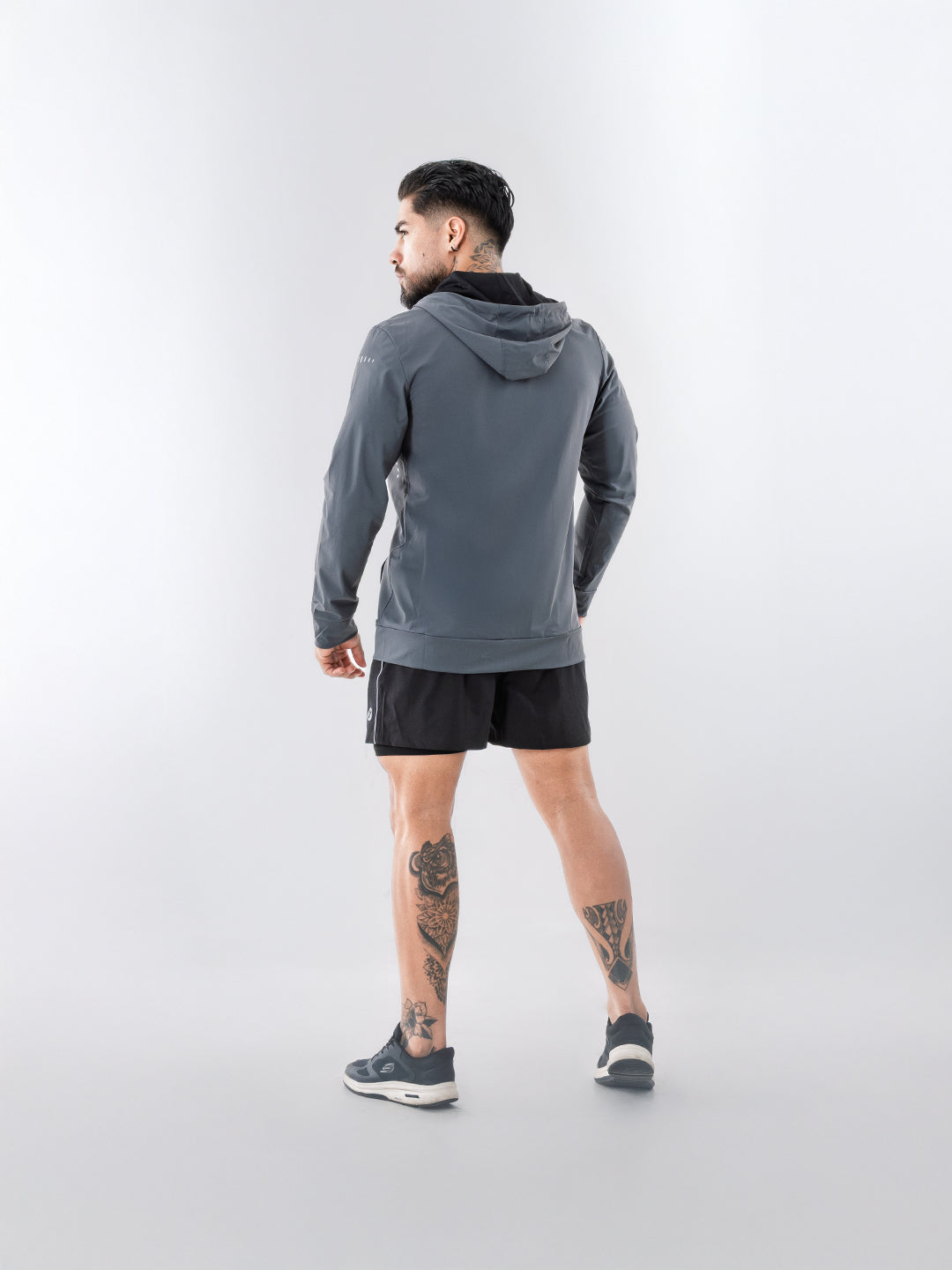 Chaqueta Deportiva para running de Hombre Velox – Gris Oscuro