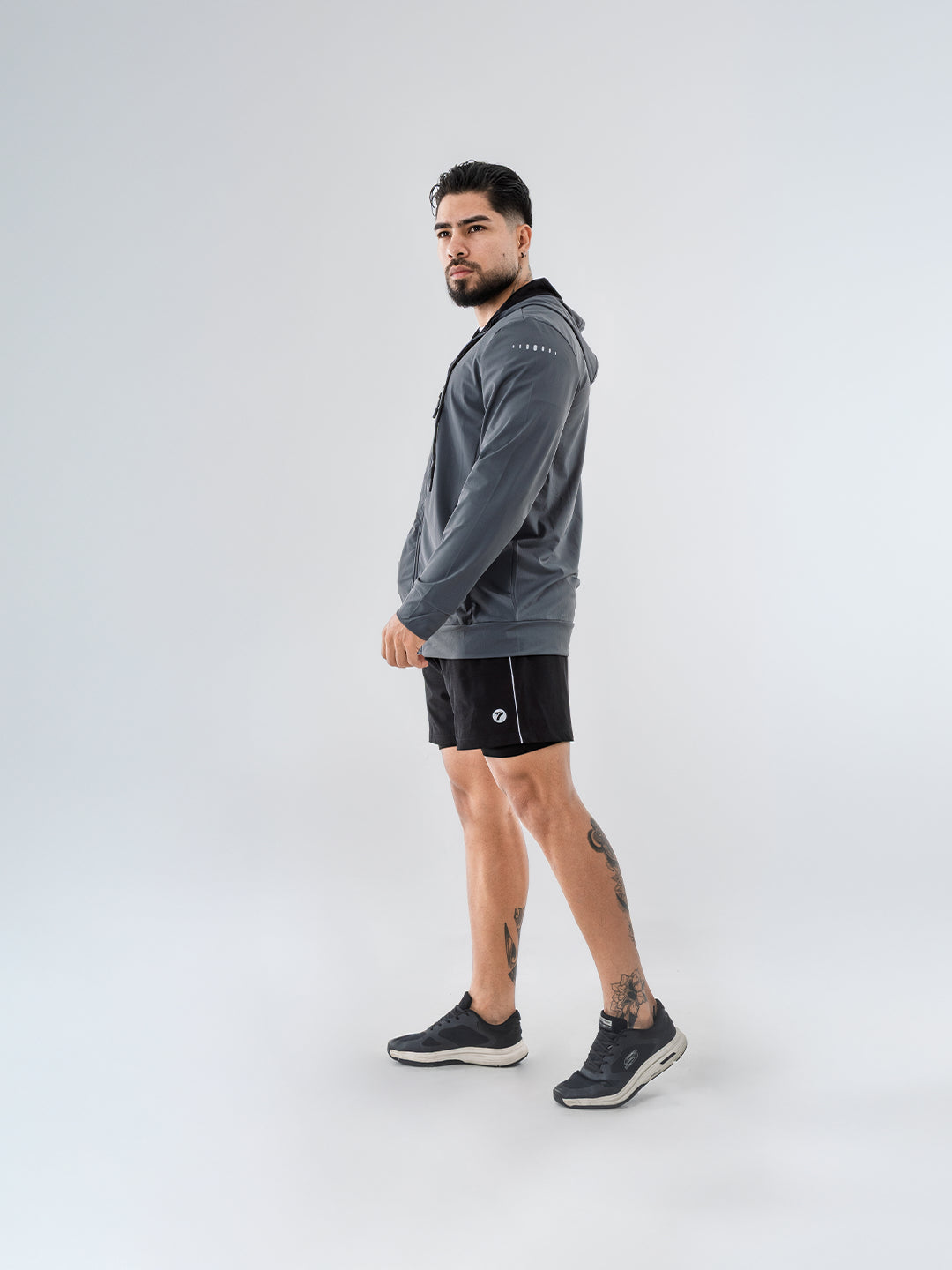 Chaqueta Deportiva para running de Hombre Velox – Gris Oscuro
