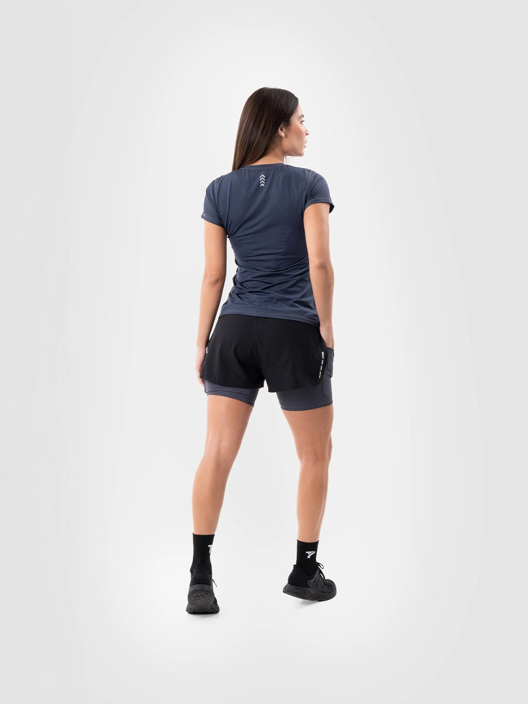 Camiseta Deportiva de Mujer Quick Dry - Azul Indigo
