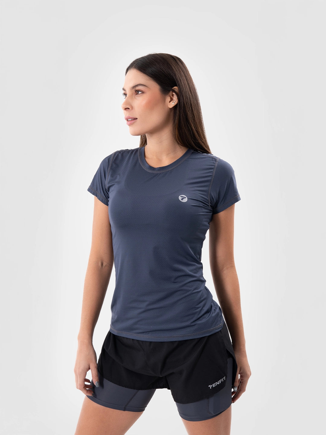 Camiseta Deportiva de Mujer Quick Dry - Azul Indigo