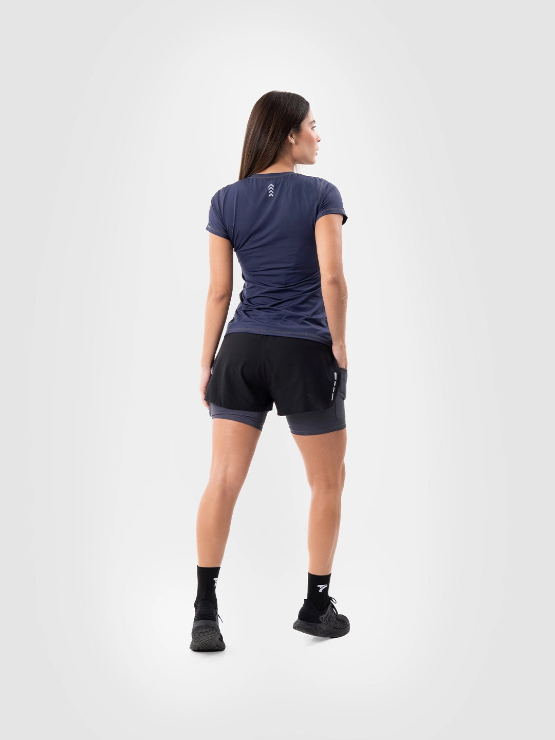 Camiseta Deportiva de Mujer Quick Dry - Azul Turquí