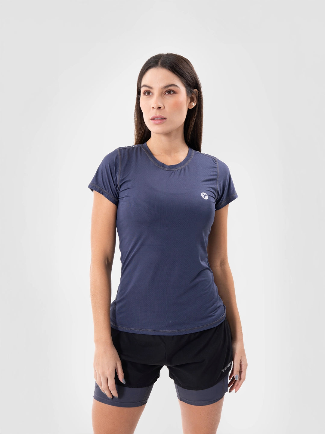 Camiseta Deportiva de Mujer Quick Dry - Azul Turquí