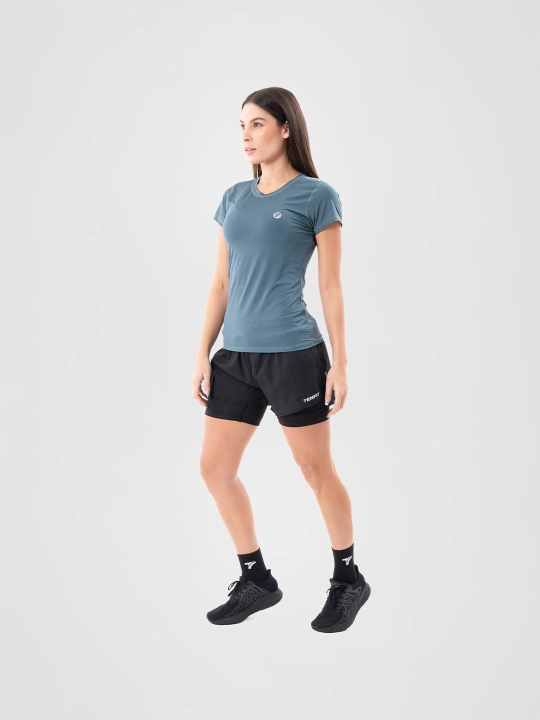 Camiseta Deportiva de Mujer Quick Dry - Verde Esmeralda