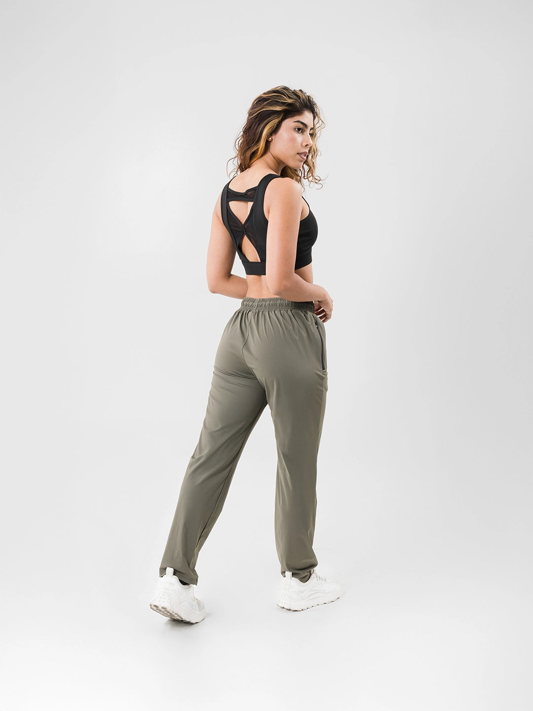 Sudadera Deportiva de Mujer Core - Verde Militar